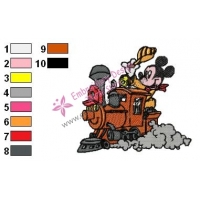 Mickey Mouse Cartoon Embroidery 48